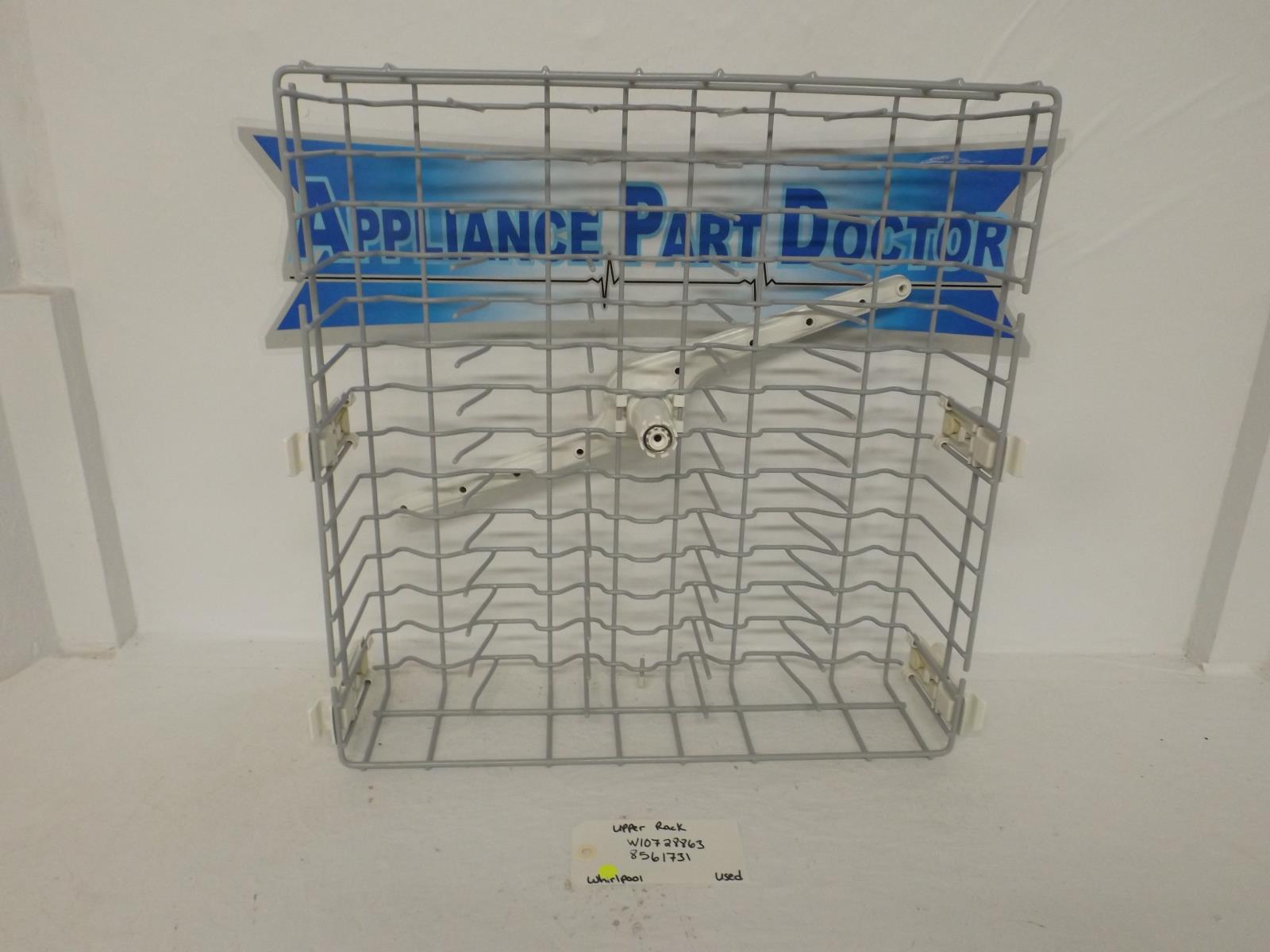 Whirlpool Dishwasher W10728863 8561731 Upper Rack Used Whirlpool Dishwasher W10728863 8561731 Upper Rack Used